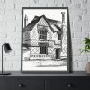 Residential Building by Gazette Des Beaux-Arts Framed Poster