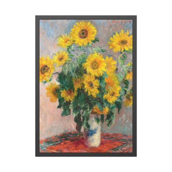 Bouquet of Sunflowers by Claude Monet Framed Poster