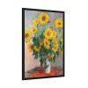 Bouquet of Sunflowers by Claude Monet Framed Poster