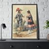 93831-211.jpg Cavalier and Maid in Spanish Costume Framed Poster