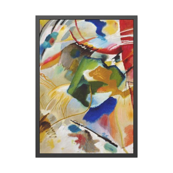 Painting with Green Center  Framed Poster