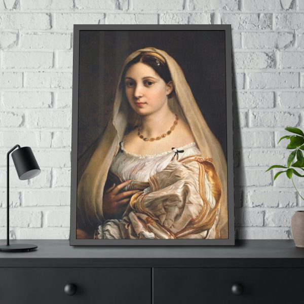 93831-3.jpg Woman With a Veil by Raphael's Framed Poster