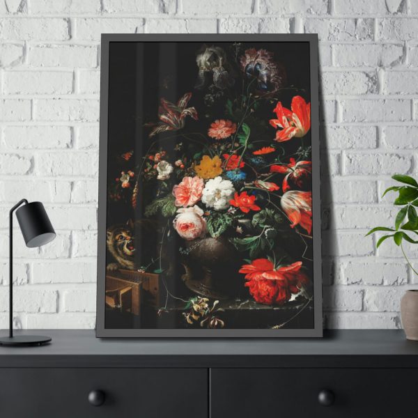 93831-43.jpg The Overturned Bouquet by Abraham Mignon Framed Poster