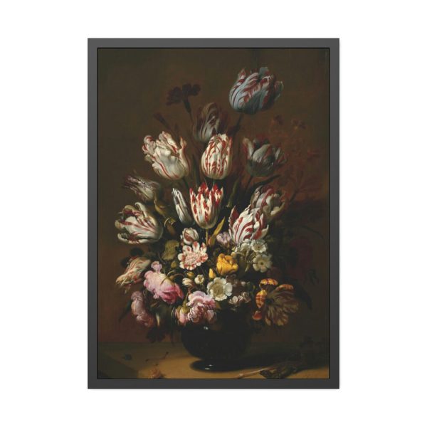 Still Life With Flowers by Hans Bollongier Framed Poster