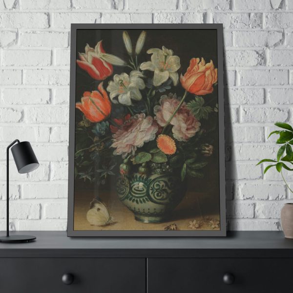 Vase with Flowers by Jan Brueghel I Framed Poster