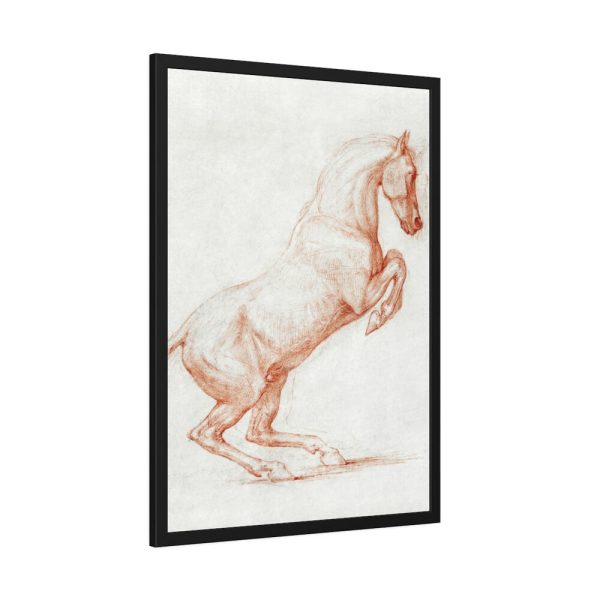 93831-9.jpg A Prancing Horse, Facing Right by George Stubbs Framed Poster