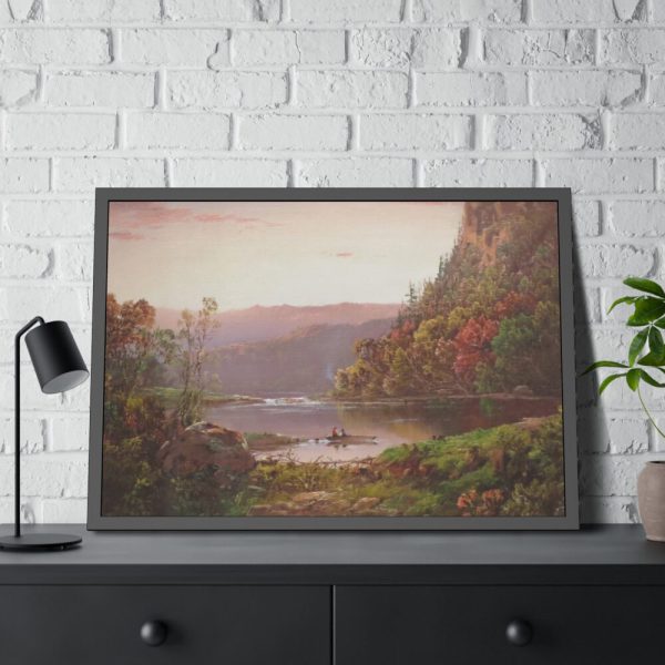 93854-127.jpg On Valley River Virginia by William Louis Sonntag Framed Poster