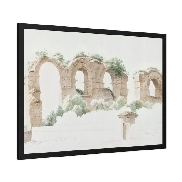 93854-153.jpg A Part of an Aqueduct in Rome by Joseph August Knip Framed Poster