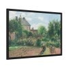 The Artist's Garden at Eragny by Camille Pissarro Framed Poster