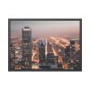 93854-172.jpg Gray High-Rise Building at Night Framed Poster
