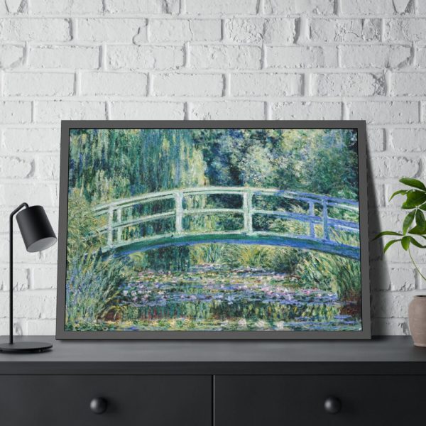 93854-183.jpg Water Lilies and Japanese Bridge by Claude Monet Framed Poster