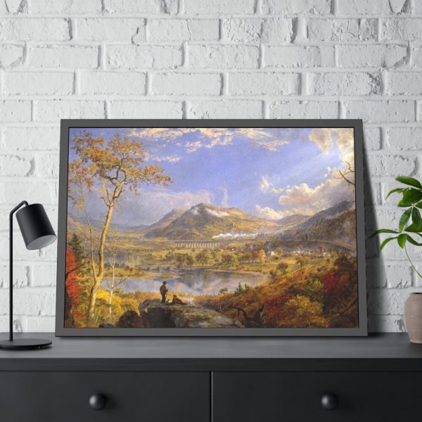 93854-187.jpg Starrucca Viaduct, Pennsylvania by Jasper Francis Cropsey Framed Poster