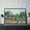 The Artist's Garden at Eragny by Camille Pissarro Framed Poster