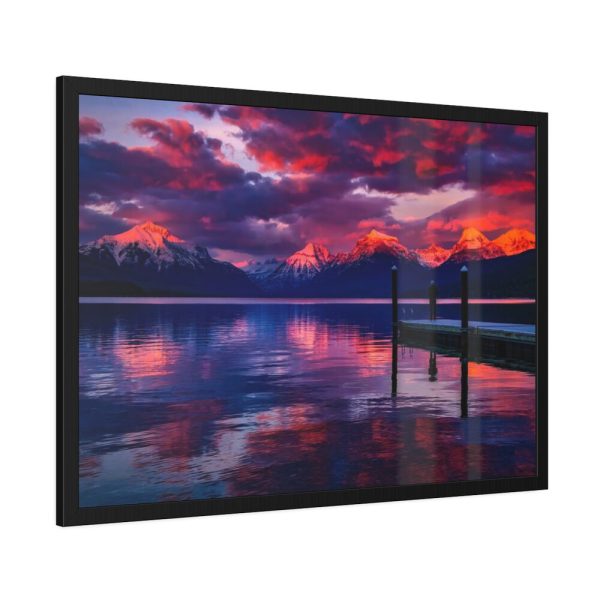 93854-193.jpg Lake McDonald Glacier National Park Montana Framed Poster