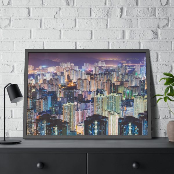 93854-207.jpg Skyscrapers of Hong Kong, China Framed Poster