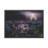 93854-208.jpg Lighting Strikes on a Stormy Night Over Bangkok's Skyline Framed Poster