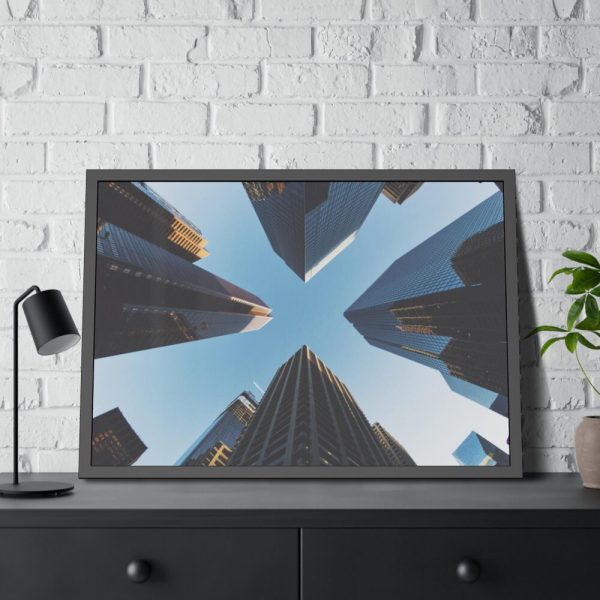 93854-215.jpg Tall skyscrapers in Calgary Framed Poster