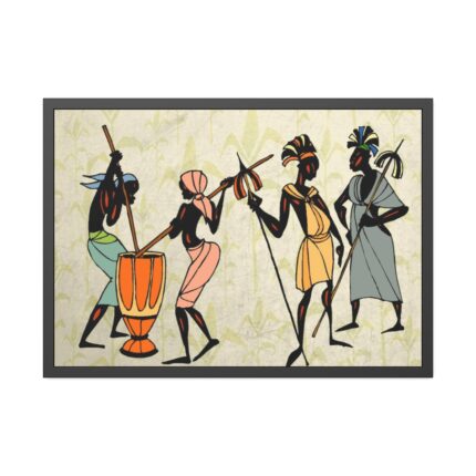 Man Ethic African People Framed Poster
