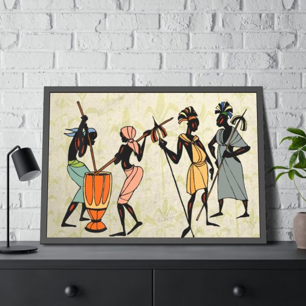 93854-239.jpg Man Ethic African People Framed Poster