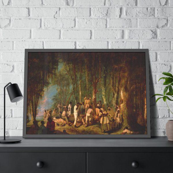 Plantation Burial by John Antrobus Framed Poster
