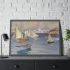 93854-259.jpg The Nyländska Jaktklubben Harbour in Helsinki by Albert Edelfelt Framed Poster