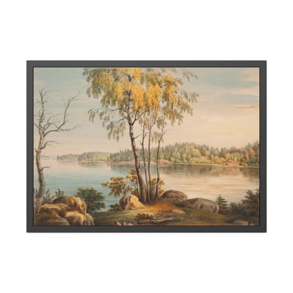 93854-260.jpg Lakeside View Near Träskända Manor, by Magnus Von Wright Framed Poster