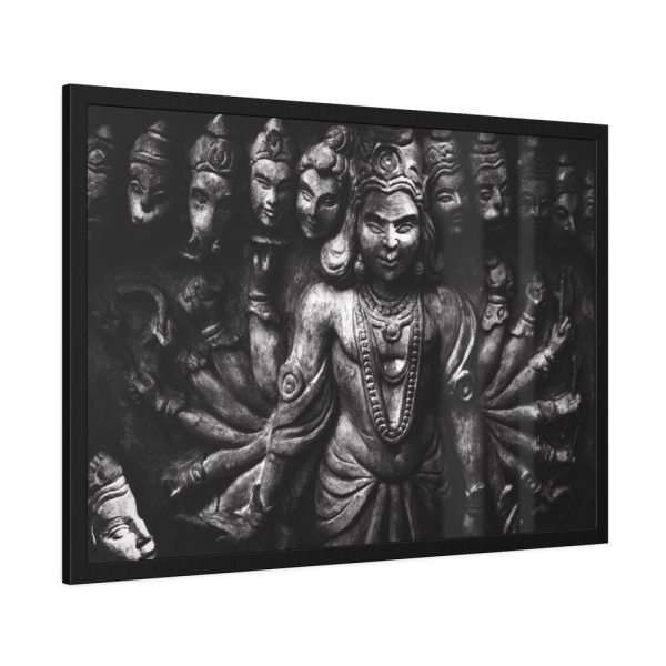 93854-269.jpg Lord Vishnu, Hindu Religion Sculptures Framed Poster
