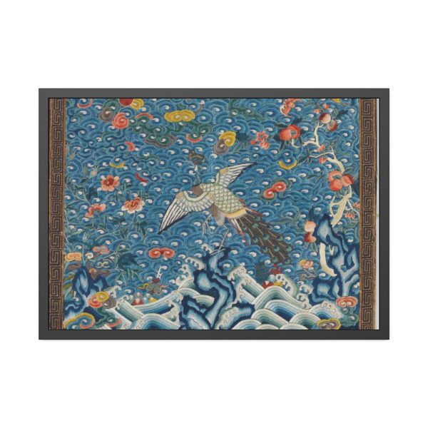 93854-283.jpg Rank Badge with Peacock Framed Poster