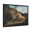 Horse Frightened by a Lion by George Stubbs Framed Poster