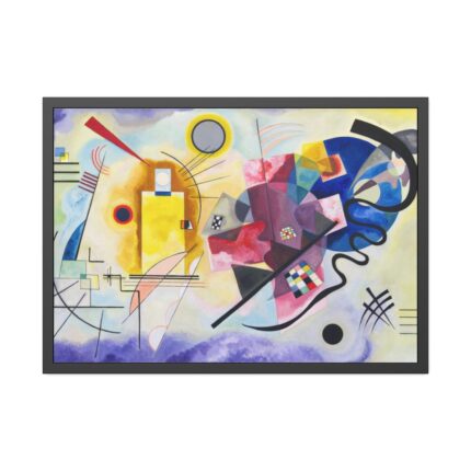 Yellow-Red-Blue Abstract Painting by Wassily Kandinsky Framed Poster
