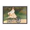 93854-323.jpg Jean Monet on His Hobby Horse by Claude Monet Framed Poster