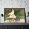 93854-326.jpg Jean Monet on His Hobby Horse by Claude Monet Framed Poster