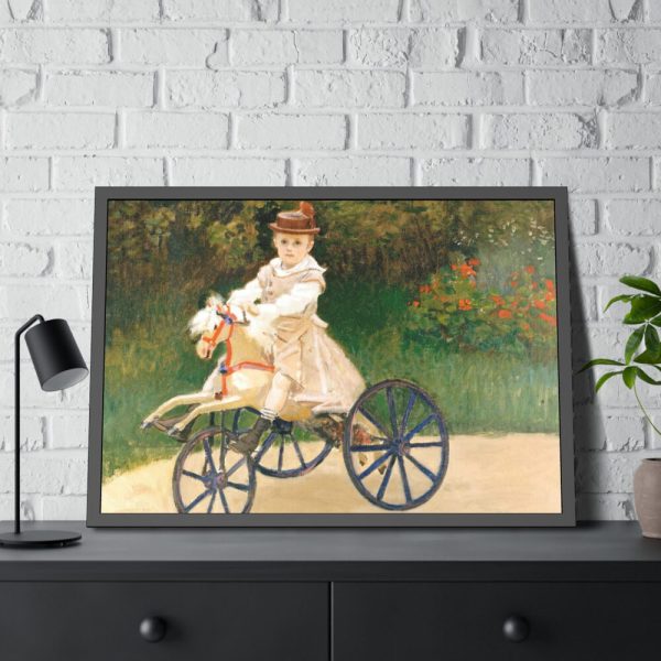 93854-326.jpg Jean Monet on His Hobby Horse by Claude Monet Framed Poster