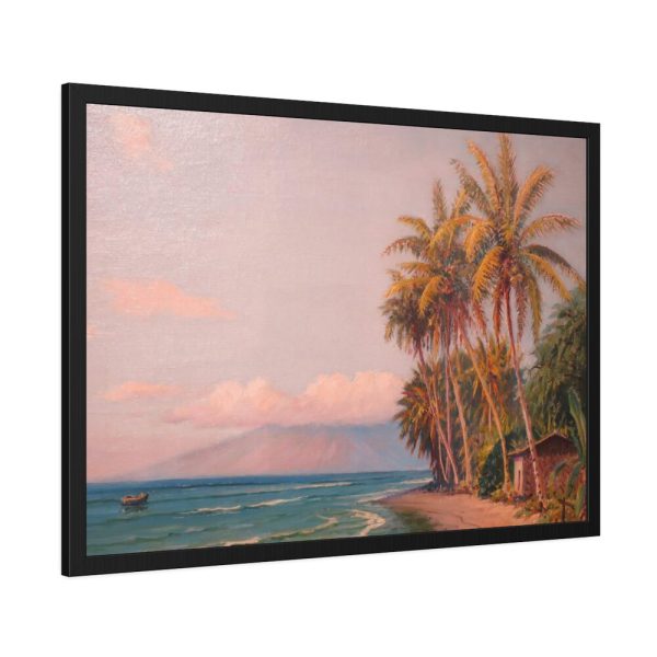 Lahaina Beach West Maui by D. Howard Hitchcock Framed Poster