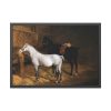 93854-52.jpg A Grey Pony and a Black Charger by Jacques-Laurent Agasse Framed Posters