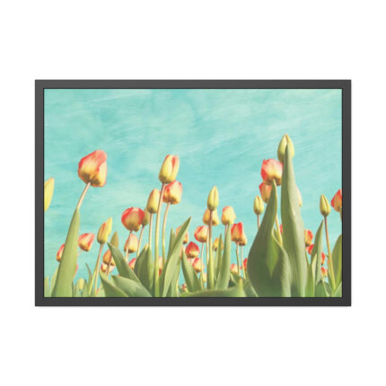 Spring Tulips Flowers Framed Poster