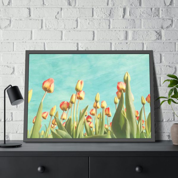 93854-87.jpg Spring Tulips Flowers Framed Poster
