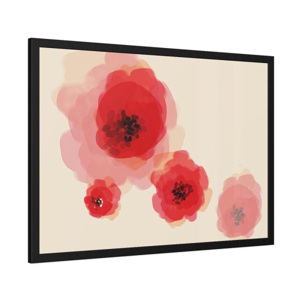 93854-89.jpg Red Flower Art Framed Poster