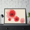 93854-91.jpg Red Flower Art Framed Poster