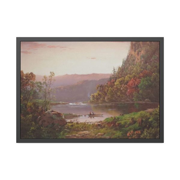 93855-124.jpg On Valley River Virginia by William Louis Sonntag Framed Poster