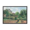 The Artist's Garden at Eragny by Camille Pissarro Framed Poster