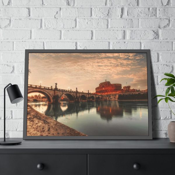 93855-163.jpg Castel Sant'Angelo, Roma, Italy Framed Poster