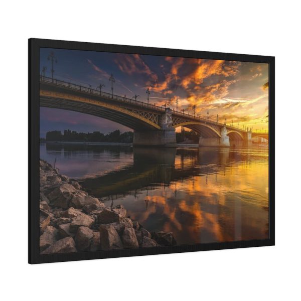 93855-165.jpg Bridge in Budapest, Danube River Framed Poster