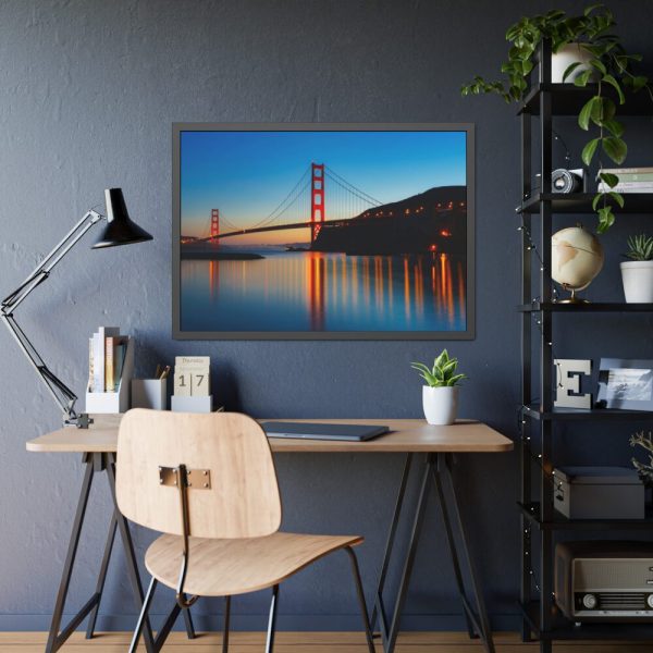 93855-174.jpg Panorama Golden Gate Bridge Framed Poster