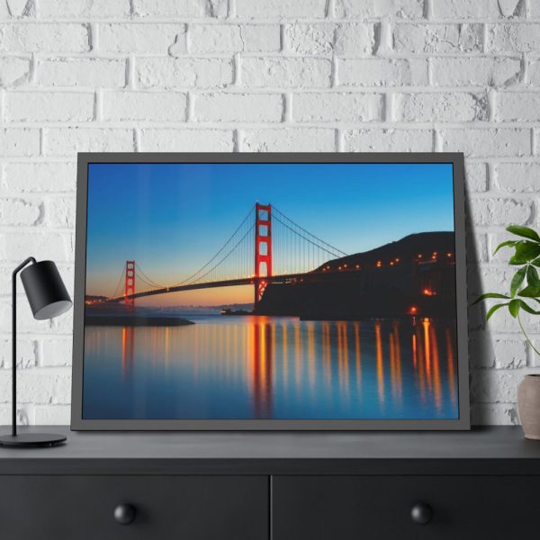 93855-175.jpg Panorama Golden Gate Bridge Framed Poster