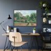 The Artist's Garden at Eragny by Camille Pissarro Framed Poster