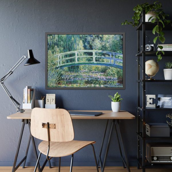 93855-182.jpg Water Lilies and Japanese Bridge by Claude Monet Framed Poster