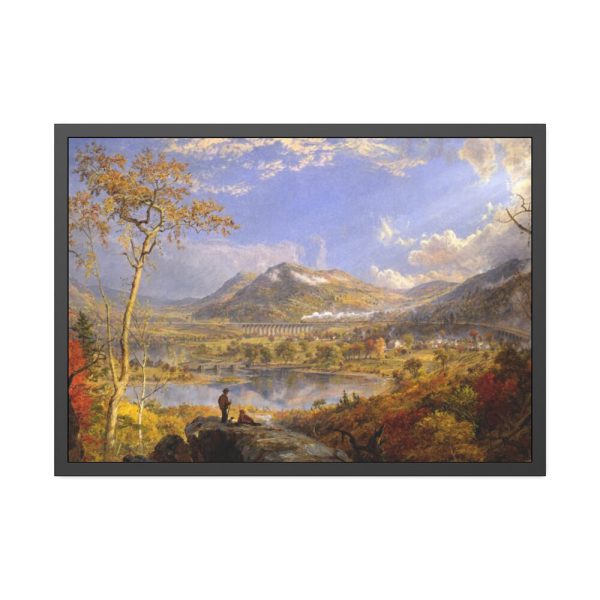 93855-184.jpg Starrucca Viaduct, Pennsylvania by Jasper Francis Cropsey Framed Poster