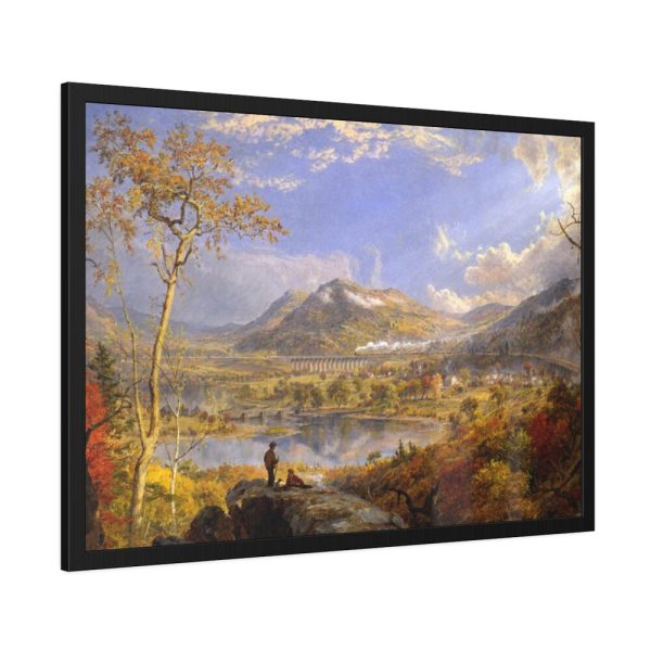 93855-185.jpg Starrucca Viaduct, Pennsylvania by Jasper Francis Cropsey Framed Poster