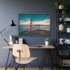 93855-190.jpg Golden Gate Bridge River San Francisco Framed Poster